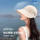 雅爍防曬帽子女2025新款漁夫帽大頭圍遮陽(yáng)帽夏季防紫外線(xiàn)鴨舌帽子女 米色