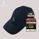 哈吉斯（HAZZYS）男裝 春秋款毛呢帽子羊毛棒球帽休閑鴨舌帽男AAAZ1CBD011 深藏青色DN 58-59cm