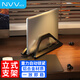 NVV 筆記本立式重力支架 電腦豎立收納架適用MacBook華為聯(lián)想電腦支撐架鋁合金底座散熱器托架NP-4A黑