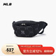 MLB男女情侶秋季新款鉆石老花腰包可調(diào)節(jié)時(shí)尚挎包3AHSM035N-50BKS-F