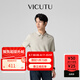 威可多（VICUTU）男士商務【慕斯衫】舒暖針織衫曠野美拉德百搭針織VEW24383552 米色（短袖polo） L