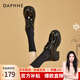 達(dá)芙妮（DAPHNE）樂福鞋女厚底增高2025新款春秋季時(shí)尚單鞋小皮鞋英倫風(fēng)女鞋 黑色 37 (235mm) 標(biāo)準(zhǔn)碼