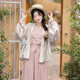 池夏【白露:合歡花影】宋制短衫仿主腰吊帶改良宋褲原創(chuàng  )漢服女 秋 合歡花影三件套 M （第二批預售）