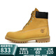 添柏嵐（Timberland）【保稅直發(fā)】經(jīng)典6寸大黃靴男鞋戶外防水真皮10061W寬版 10061W-小麥色 42