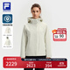 FILA 斐樂官方女裝沖鋒衣夾克二合一2025冬新款健身運動寬松連帽外套 淺粉灰-GY M 165/84A/M