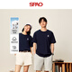 SPAO純棉圓領(lǐng)短袖T恤男女2025夏季新款居家舒適上衣SPDX25SD01XY 藏青#SP象牙熊-貼布繡 L