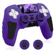 BRHEPS5手柄套保護套硅膠套可用座充p5套觸屏貼紙搖桿帽怪獵悟空保護套 法環(huán)紫色