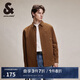 杰克·瓊斯（JACK&JONES） 秋季簡約燈芯絨潮休閑字母刺繡百搭長袖襯衫男224305026