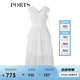 PORTS寶姿春夏新品女裝V-領(lǐng)無袖中長連衣裙SM8D059MLN001 奶白色 S (4)
