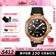天梭（TISSOT）【七夕節禮物】競速系列80機械機芯男表瑞士手表摩托車(chē)運動(dòng)送男友 黑金盤(pán)橡膠帶T141.807.37.051.00