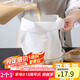 拜杰（Baijie）廚房豆?jié){過濾網(wǎng) 紗布過濾隔渣袋 細密中藥濾網(wǎng)篩 家用擠餡袋 2只30*40cm 100目