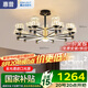 惠普輕奢led客廳大燈水晶吊燈全光譜護(hù)眼中山燈具現(xiàn)代北歐吊燈包安裝