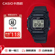 卡西歐（CASIO）YOUTH手表男女經(jīng)典復(fù)古黑色小方塊黑武士石英學(xué)生 W-218H-1A