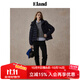 ELAND衣戀羽絨服女簡(jiǎn)約風(fēng)鴨絨連帽高領(lǐng)保暖外套2025冬季新款 藏青色(59)Navy M