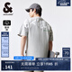 杰克·瓊斯（JACK&JONES）25年男裝春夏重磅純棉寬松休閑多色短袖T恤男小眾個(gè)性上衣情侶款 G41淺花灰色 L