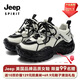 JEEP SPIRIT吉普厚底老爹鞋2025新款女鞋百搭輕奢時尚百搭休閑運動鞋七夕禮物