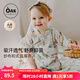 OAK FAMILY新生兒嬰兒衣服夏季五分袖爬服短袖寶寶連體衣薄款百天包屁衣 【夏款】花園派對（不含發(fā)帶） 90cm （建議1~2歲 78~90cm）