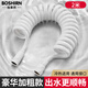 柏事然德國伸縮管軟管高壓噴水槍連接管衛(wèi)生間馬桶沖洗花灑進(jìn)水管彈簧管 雅白色2米【升級PU材質(zhì) 通用接口】