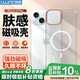朗客適用蘋果15Plus手機(jī)殼 iPhone15plus保護(hù)套Magsafe磁吸充電殼全包半透明超薄防摔撞色硬殼磨砂外殼