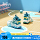 361°【悍將】童鞋男童籃球鞋透氣減震中大童旋鈕扣兒童運動鞋女童球鞋 【夏季大網孔】青色/羽毛白/綠 36