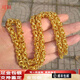 可穎足金999黃金龍骨龍頭粗金包銀項鏈男實心大金鏈子霸氣金店不掉色 金3克-總重約100克-龍頭龍骨項鏈