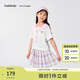 巴拉巴拉【miiiiichan IP商場同款】女童套裝夏兒童裝2025兩件套 紅色調(diào)00366 140