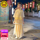 G.DUCK KIDS小黃鴨童裝女童漢服夏季2025新款兒童唐裝中國風(fēng)中大童女孩表演服 中袖漢服套裝黃色 160 建議13~14歲（150-160cm）