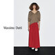 Massimo Dutti秋季新品2025女裝 法式優(yōu)雅文藝風(fēng)寬褶半身裙A字裙 05247504 紅色 L (40) (170/74A)