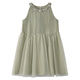 哈齒哈齒童裝兒童連衣裙度假風(fēng)綠色長(cháng)裙女童拼接紗裙中大童背心裙洋氣 綠色 150