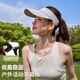 賈淼馬拉松專業(yè)跑步帽子空頂帽速干男女士運動網(wǎng)球帽防曬運動跑步帽子 淺灰色 1
