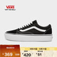 VANS范斯官方 Old Skool Platform酷感黑厚底增高女鞋板鞋 黑色 37 