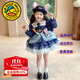 G.DUCKKIDS小黃鴨洛麗塔女童公主裙春秋款兒童生日蓬蓬裙朱迪兔子警官蛋糕裙 單裙子 110 尺碼4~5歲【100-110cm】
