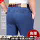 NOSSKISS國際男裝品牌牛仔褲男夏季薄款寬松精梳棉高腰爸爸裝牛仔2025新款 深藍(lán)色 32 (2尺5)