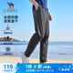 駱駝（CAMEL）冰感防曬運動褲男速干透氣彈力休閑褲子 J15BA6L6048 城堡灰 L