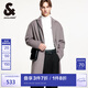 杰克·瓊斯（JACK&JONES）男裝衣服春秋商務(wù)休閑中長款毛呢大衣男羊毛呢子雙面羊絨外套男士 E12漂流木 S 170