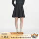 范思藍(lán)恩“進(jìn)店bi入”百搭寬褶半身裙女秋冬2024新款百褶裙14409 巴黎灰 L