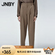 江南布衣（JNBY）秋季休閑褲女錐形褲子簡約純色寬松通勤長褲鉛筆褲5N8E10230 216/臘粉駝色 M