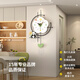 久久達2025新款輕奢創(chuàng  )意鐘表免打孔掛鐘客廳家用現代簡(jiǎn)約掛墻大氣時(shí)鐘