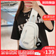 viney新款胸包包女包品牌斜挎包洋氣帆布包生日禮物送女友老婆 【米白】女生高級(jí)感輕奢小包腰包 時(shí)尚高端百搭休閑小眾單肩包