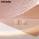 墨利亞（Meliades）韓式ins風(fēng)百搭太陽(yáng)耳釘女s925純銀小清新森系小巧時(shí)尚太陽(yáng)花耳飾 銀色 925銀