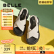 百麗（Belle）休閑舒適涼鞋女厚底增高休閑涼鞋B1850BL4 米色 36 (230mm)