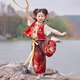 G.DUCKKIDS童裝哪吒衣服女童夏裝六一兒童節(jié)演出服裝男童幼兒園cosplay服 三件套+腰帶 130 建議120-130cm7-8歲