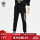 TCH輕奢潮牌休閑褲男虎頭燙金休閑長(zhǎng)褲子男女同款T193208A17 XL