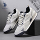 美國(guó)馬球協(xié)會(huì)（U.S.POLO ASSN.）保羅男鞋夏季新款透氣休閑鞋網(wǎng)面運(yùn)動(dòng)跑步鞋男阿甘鞋子男