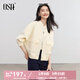 歐莎（OSA）知性通勤蝙蝠袖休閑工裝風(fēng)短外套女小個(gè)子上衣外搭開衫女高級(jí)感 米白色 L