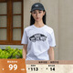 VANS范斯官方 男女情侶短袖T恤夏季滑板LOGO經(jīng)典款白黑出游好物 白色 L