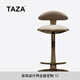 TAZA 吧椅 現(xiàn)代簡約輕奢別墅真皮吧臺(tái)椅新款不銹鋼家用高腳凳 Bronze V級(jí)粒面全真皮 0.65M 吧椅