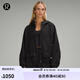 lululemon丨Scuba 女士超寬松款拉鏈連帽衫 LW3IG5S 黑色 M /L