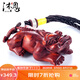 沐恩 印度小葉紫檀手把件小擺件高油密老料雕刻 大嘴貔貅70x40x25mm