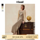 ELAND衣戀吊帶連衣裙女H版型側(cè)開叉氣質(zhì)長(zhǎng)裙24夏季新款 卡其色(35)Beige L 170